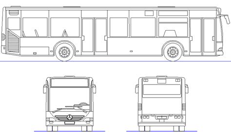 bus cad block free download.